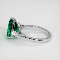 3.23 Ct. Emerald Ring, Platinum 950 4