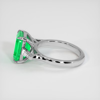 3.07 Ct. Emerald Ring, Platinum 950 4