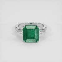 5.33 Ct. Emerald Ring, Platinum 950 1