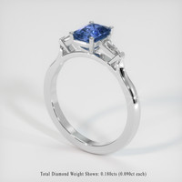 0.94 Ct. Gemstone Ring, Platinum 950 2