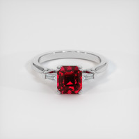 1.55 Ct. Ruby Ring, Platinum 950 1