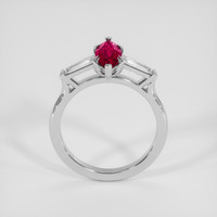 1.35 Ct. Purplish Red Ruby Ring, Platinum 950 3