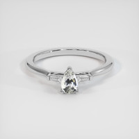 0.80 Ct. Green Sapphire Ring, Platinum 950 1