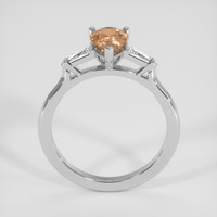 1.38 Ct. Padparadscha Sapphire Ring, Platinum 950 3