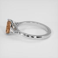 1.38 Ct. Padparadscha Sapphire Ring, Platinum 950 4