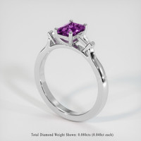 0.91 Ct. Sapphire Ring, Platinum 950 2