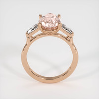 3.21 Ct. Pink Sapphire Ring, 14K Rose Gold 3