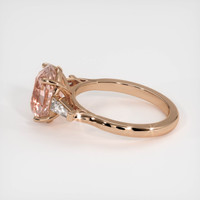 3.21 Ct. Pink Sapphire Ring, 14K Rose Gold 4
