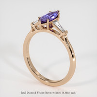 1.72 Ct. Purple Sapphire Ring, 14K Rose Gold 2