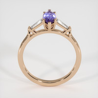 1.72 Ct. Purple Sapphire Ring, 14K Rose Gold 3