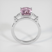 3.06 Ct. Purplish Pink Sapphire Ring, 10K White Gold 3
