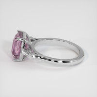3.06 Ct. Purplish Pink Sapphire Ring, 10K White Gold 4