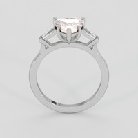 2.05 Ct. Peach Sapphire Ring, 10K White Gold 3