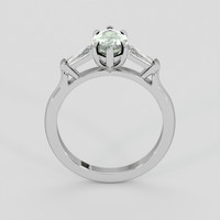 1.24 Ct. Green Sapphire Ring, 10K White Gold 3