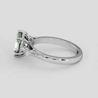 1.24 Ct. Green Sapphire Ring, 10K White Gold 4