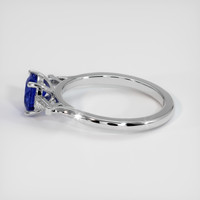 1.30 Ct. Blue Sapphire Ring, 14K White Gold 4