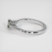 1.06 Ct. Green Sapphire Ring, 14K White Gold 4