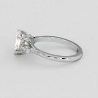 2.05 Ct. Peach Sapphire Ring, 14K White Gold 4