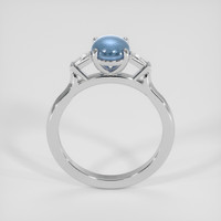 1.60 Ct. Greyish Blue Sapphire Ring, 14K White Gold 3