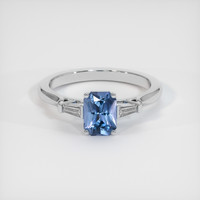 0.94 Ct. Gemstone Ring, 18K White Gold 1