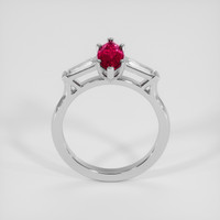 1.35 Ct. Purplish Red Ruby Ring, 18K White Gold 3