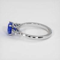 1.88 Ct. Blue Sapphire Ring, 18K White Gold 4