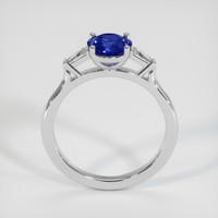1.30 Ct. Blue Sapphire Ring, 18K White Gold 3