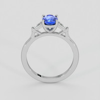 1.15 Ct. Blue Sapphire Ring, 18K White Gold 3