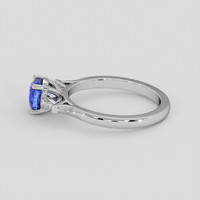 1.15 Ct. Blue Sapphire Ring, 18K White Gold 4