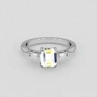 1.17 Ct. Bi Color / Parti Sapphire Ring, 18K White Gold 1
