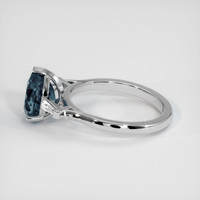 2.41 Ct. Sapphire Ring, 18K White Gold 4