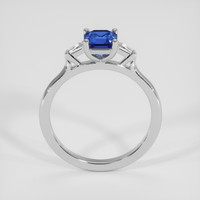 0.99 Ct. Blue Sapphire Ring, 18K White Gold 3