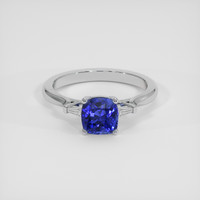 1.69 Ct. Blue Sapphire Ring, 18K White Gold 1