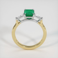 1.61 Ct. Emerald Ring, 18K White & Yellow 3