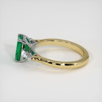 1.61 Ct. Emerald Ring, 18K White & Yellow 4