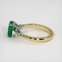 1.71 Ct. Emerald Ring, 18K White & Yellow 4