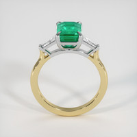 2.63 Ct. Emerald Ring, 18K White & Yellow 3