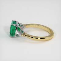 2.63 Ct. Emerald Ring, 18K White & Yellow 4