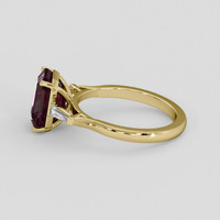 4.08 Ct. Red Garnet Ring, 10K Yellow Gold 4