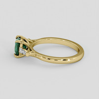 1.19 Ct. Bluish Green Sapphire Ring, 10K Yellow Gold 4