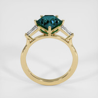 2.53 Ct. Greenish Blue Sapphire Ring, 10K Yellow Gold 3