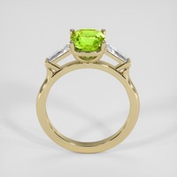 2.10 Ct. Yellowish Green Peridot Ring, 14K Yellow Gold 3