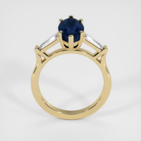 3.53 Ct. Blue Sapphire Ring, 14K Yellow Gold 3
