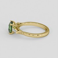 1.56 Ct. Yellowish Green Sapphire Ring, 14K Yellow Gold 4