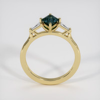 1.22 Ct. Bluish Green Sapphire Ring, 14K Yellow Gold 3