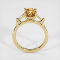2.50 Ct. Brown Sapphire Ring, 14K Yellow Gold 3