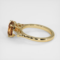 2.50 Ct. Brown Sapphire Ring, 14K Yellow Gold 4