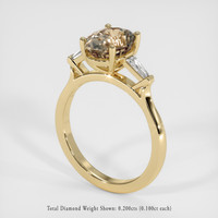 2.46 Ct. Sapphire Ring, 14K Yellow Gold 2
