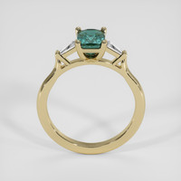 1.58 Ct. Bluish Green Sapphire Ring, 14K Yellow Gold 3