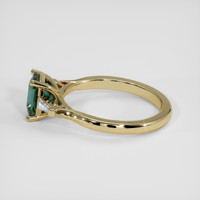 1.58 Ct. Bluish Green Sapphire Ring, 14K Yellow Gold 4